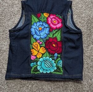Mexican Vest With embroidered women size M